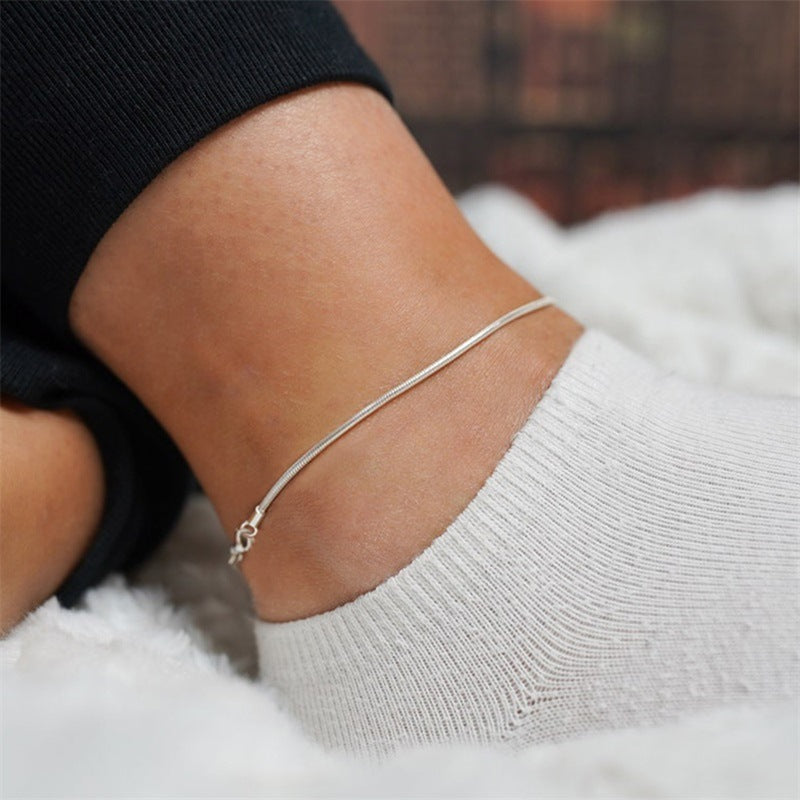 Adjustable Stainless Steel Anklets for Women – Durable Foot Jewellery