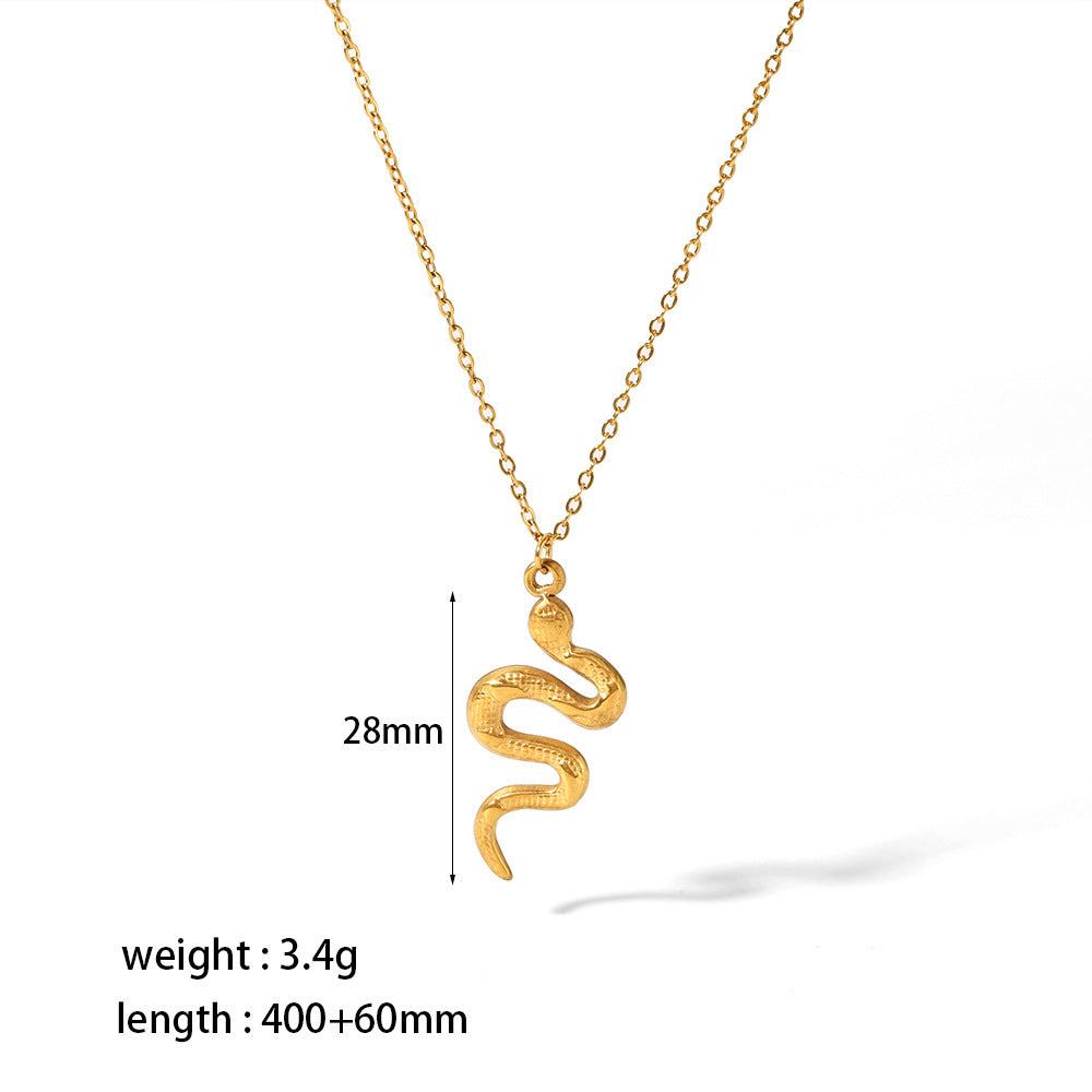18K Gold Plated Titanium Steel Heart Pendant Necklace