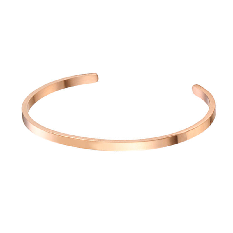 Simple Sleek Stainless Steel Bracelet – Women’s Fashion Accessory