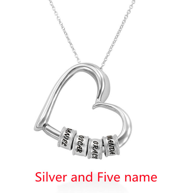 Personalized Heart Name Necklace – Custom Women’s Pendant Jewellery, Perfect Mother’s Day Gift