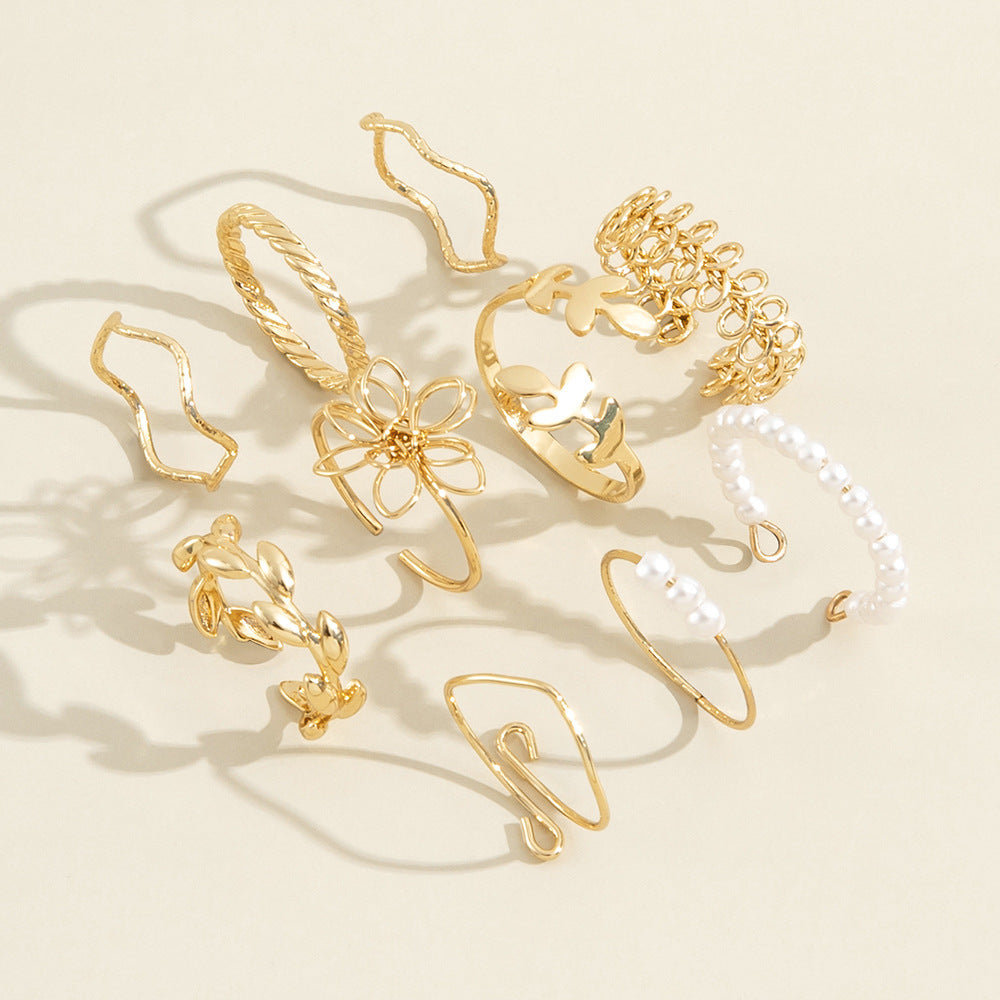 Openwork Flower Ring – Simple Glossy Women’s Jewellery