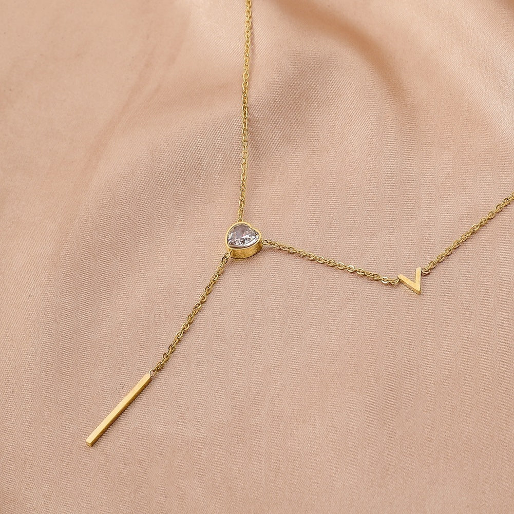 Real Gold-Plated Stainless Steel Frosted Butterfly Pendant – Elegant Women’s Necklace