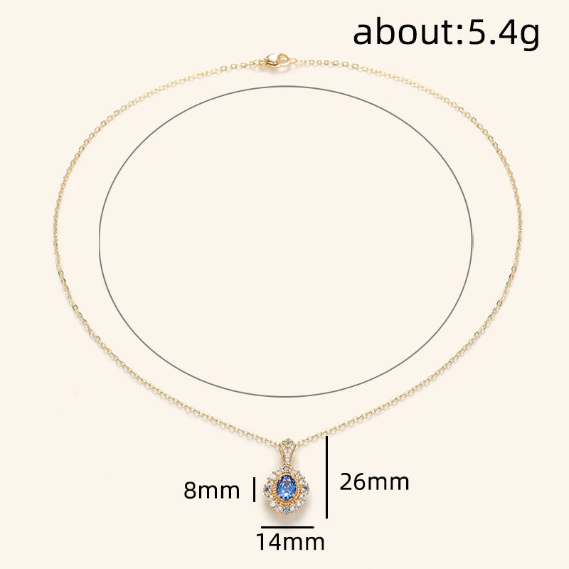 Huitan Luxury Royal Style Necklace – Elegant Statement Jewellery