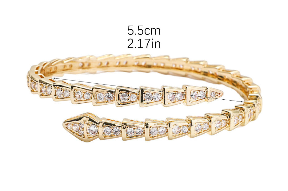 Zircon Micro-Inlaid Bracelet – High-Grade Couple Nail Style Hand Jewellery
