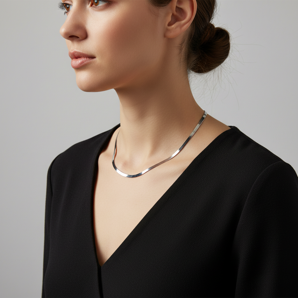 Herringbone chain - profile pose