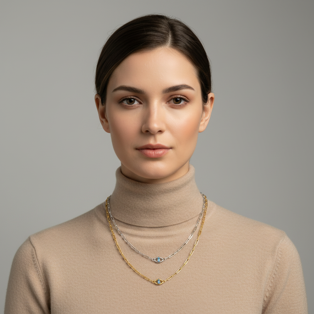 Layered Gold & Silver Necklaces