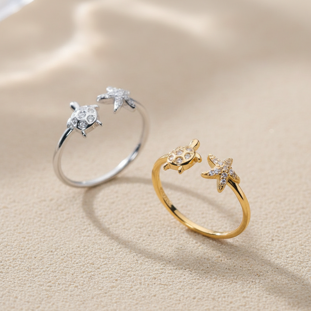 Rings on Sandy Beige